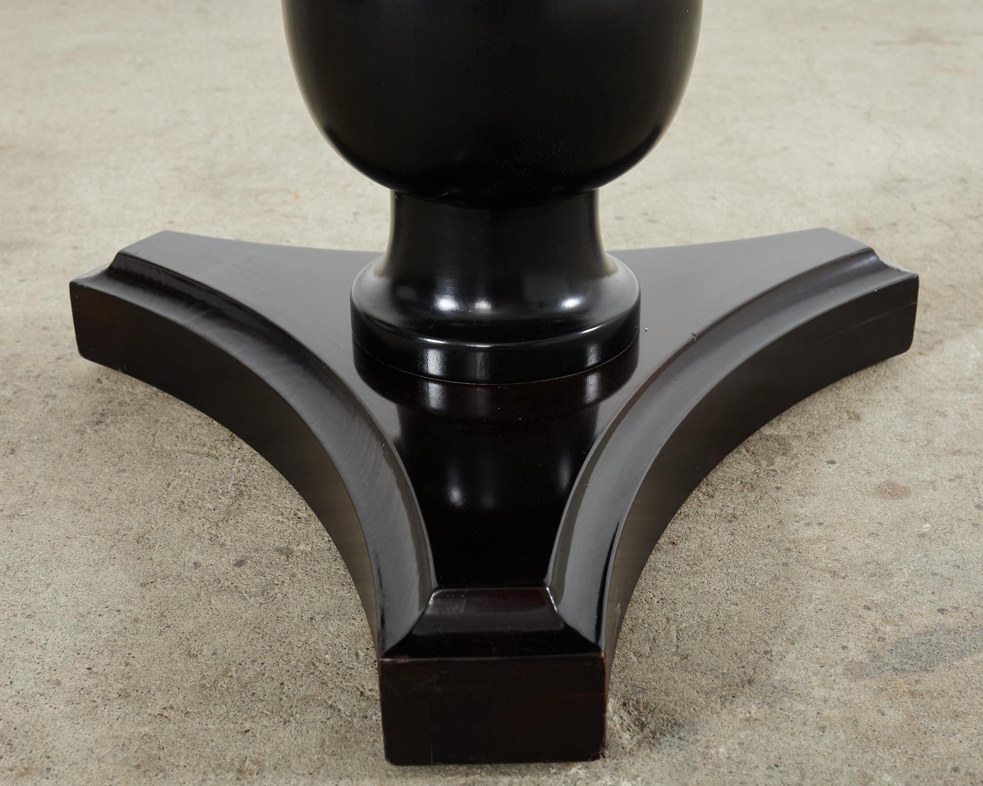 Wood Ralph Lauren Home Clivedon Octagonal Pedestal Center Table For Sale