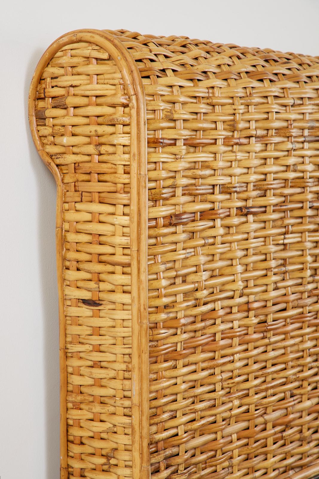 Ralph Lauren Home Collection Woven Rattan Wicker Bed For Sale 6