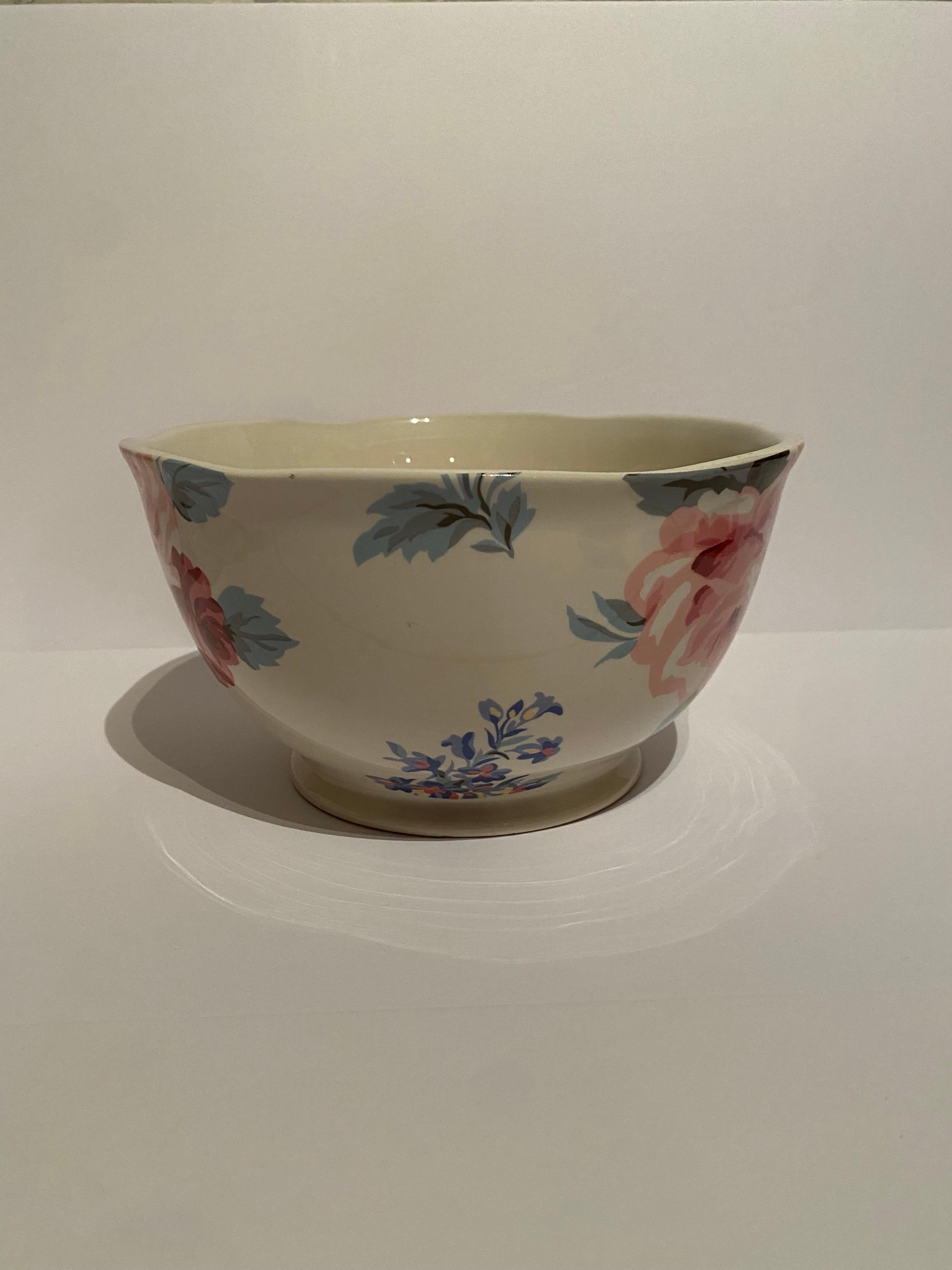 American Classical Ralph Lauren Home Kirsty Floral Centerpiece Bowl