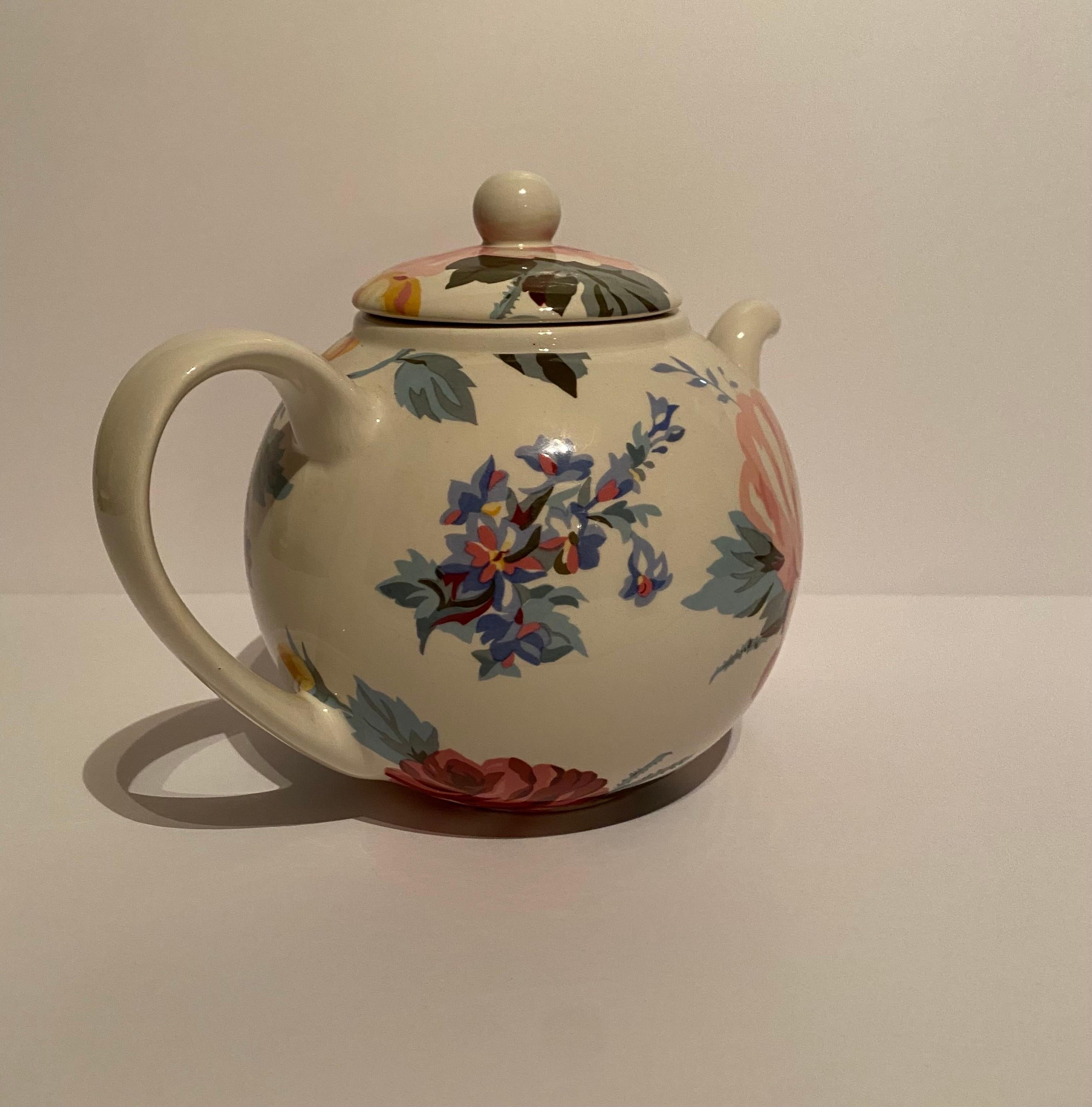 Portuguese Ralph Lauren Home Kirsty Floral Teapot & Lid
