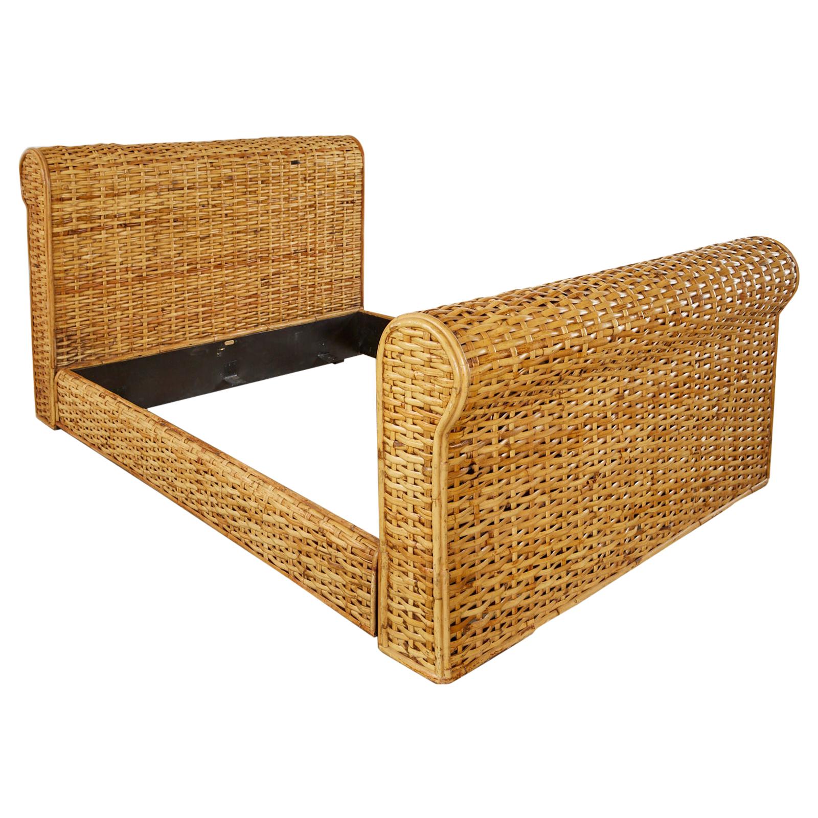 Ralph Lauren Home Polo Collection Woven Rattan Bed