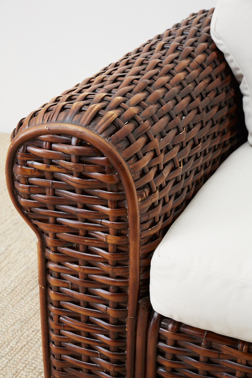 woven settee