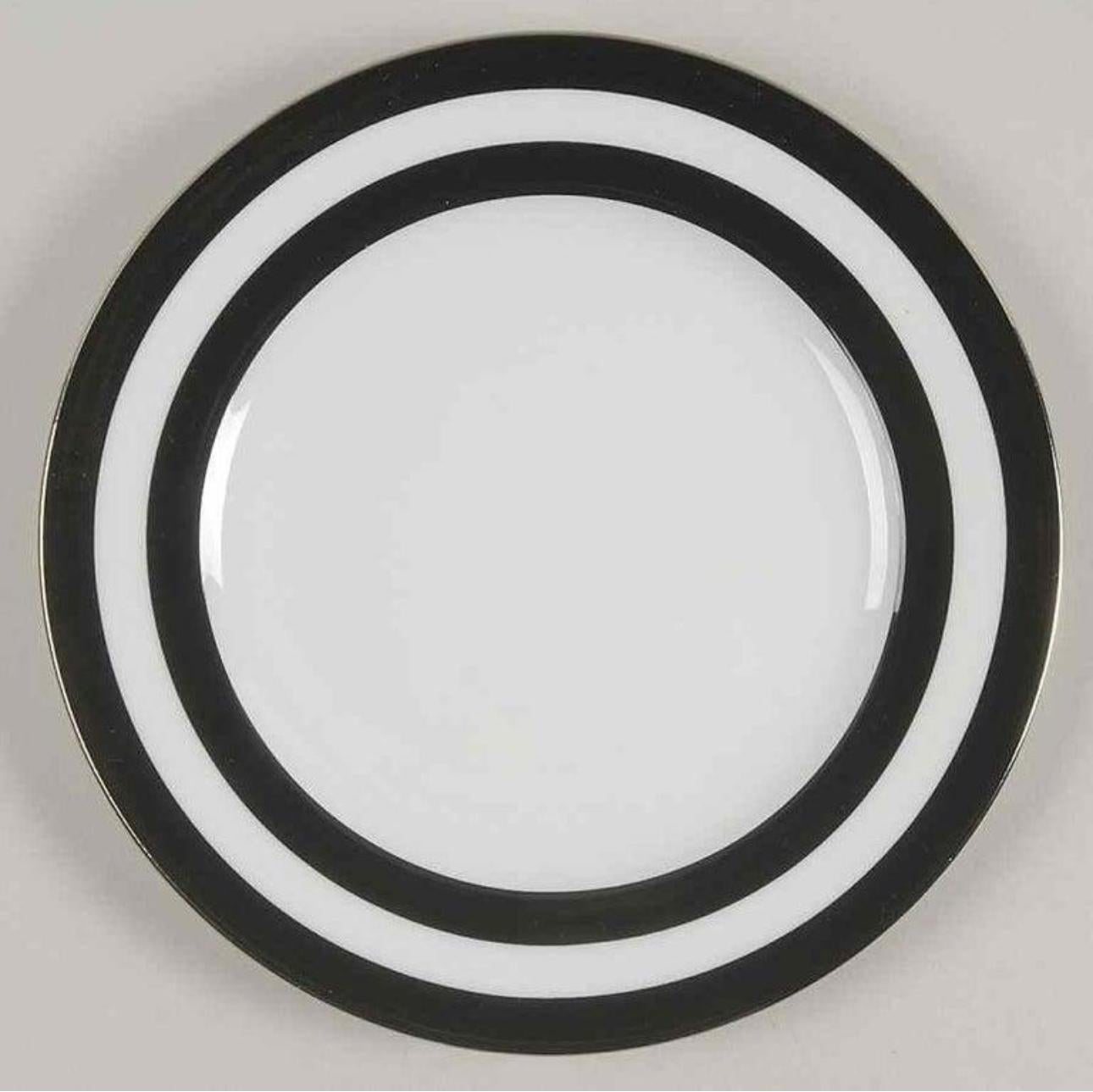American Classical Ralph Lauren Home Spectator Black Dinnerware, Set of 4 Place Settings