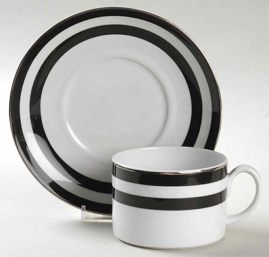 American Classical Ralph Lauren Home Spectator Black Dinnerware ~ Set of 8 Place Settings For Sale