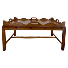 Ralph Lauren Home Tray Top Coffee Table Western Santa Fe Ranch Rustic Wood Large