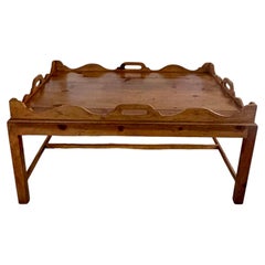Ralph Lauren Home Tray Top Coffee Table Western Santa Fe Ranch Rustic Wood Large