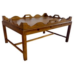 Ralph Lauren Home Tray Top Coffee Table Western Santa Fe Ranch Rustic Wood Large