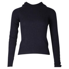 Pull à capuche Ralph Lauren en laine bleu marine