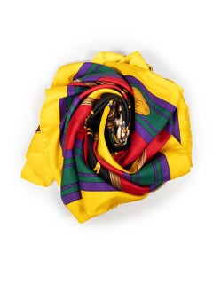 Ralph Lauren Horse Polo Printed Silk Scarf
