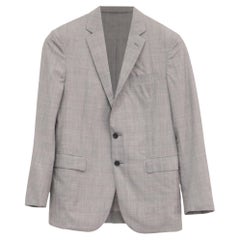 Ralph Lauren Houndstooth Blazer Purple Label in Grey Wool