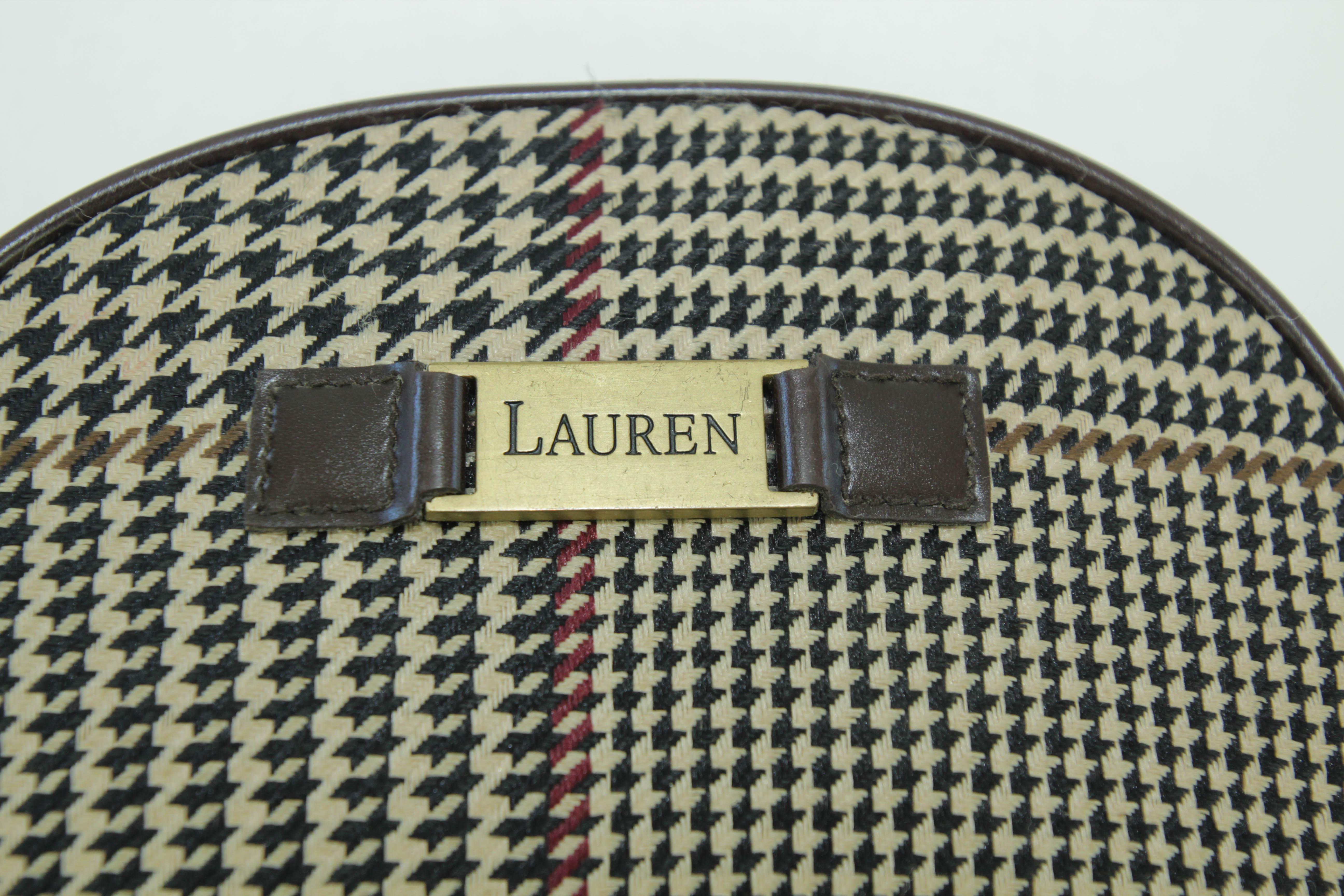 Ralph Lauren Kosmetiktasche mit Hahnentrittmuster Brieftasche im Angebot 1