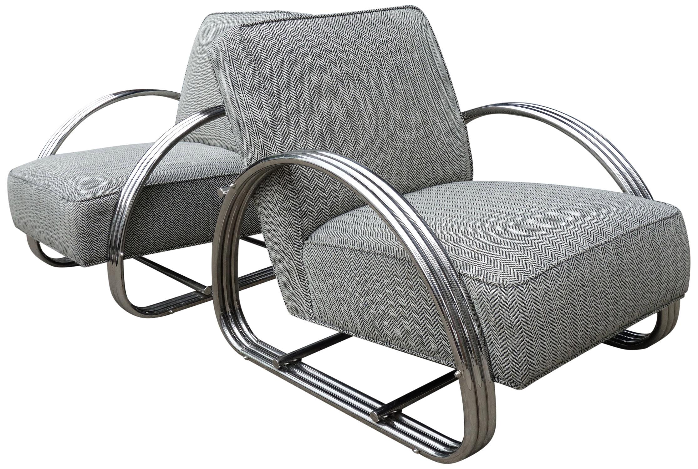 American Ralph Lauren Hudson Street Lounge Chair, Pair