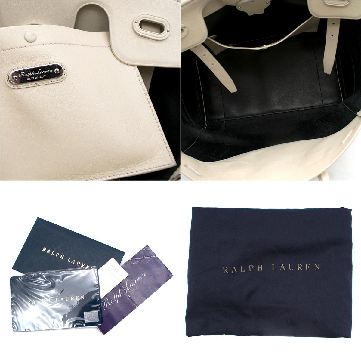 Ralph Lauren Ivory Soft Ricky Bag	 3