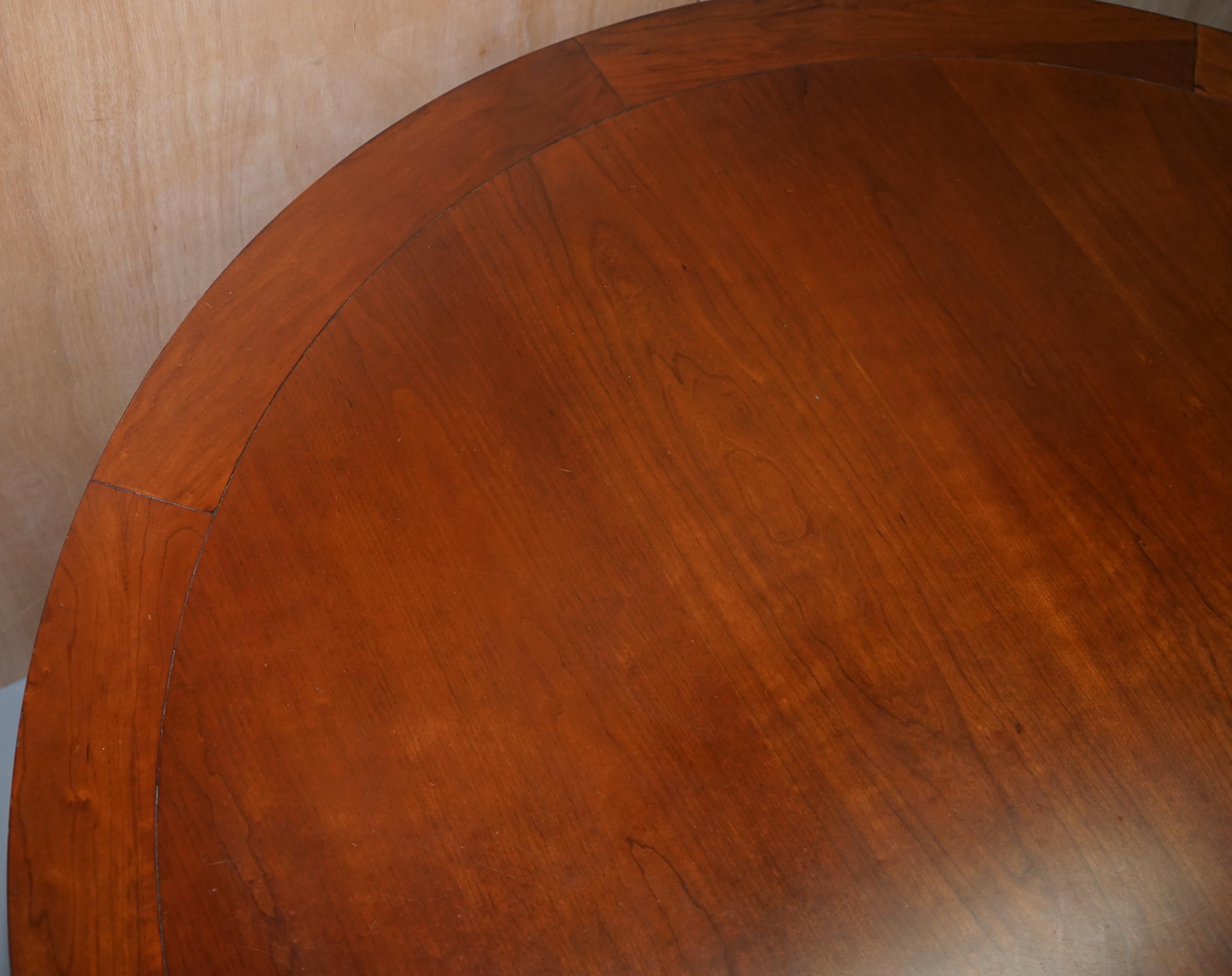 American Ralph Lauren Jamaica Cherrywood Large Round Dining Table 4-8 People