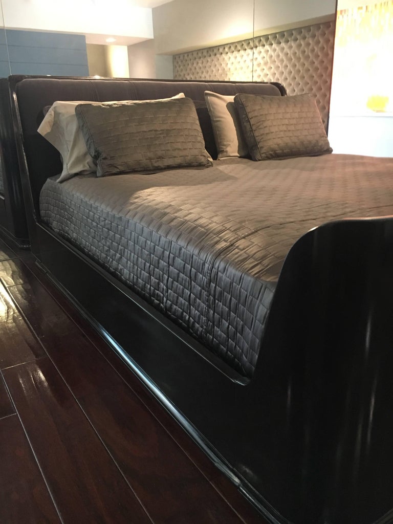 Ralph Lauren King Bed in Macassar Ebony at 1stDibs