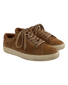 Ralph Lauren Lace-Up Sneakers in Brown Suede