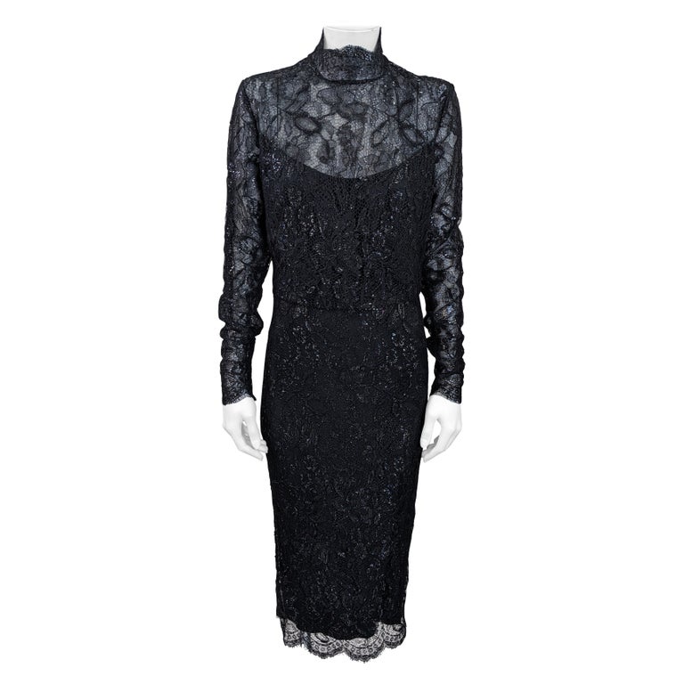 knee length dresses for ladies LAUREN RALPH LAUREN One-Shoulder Metallic Knit Sheath Dress – DGFOutlet