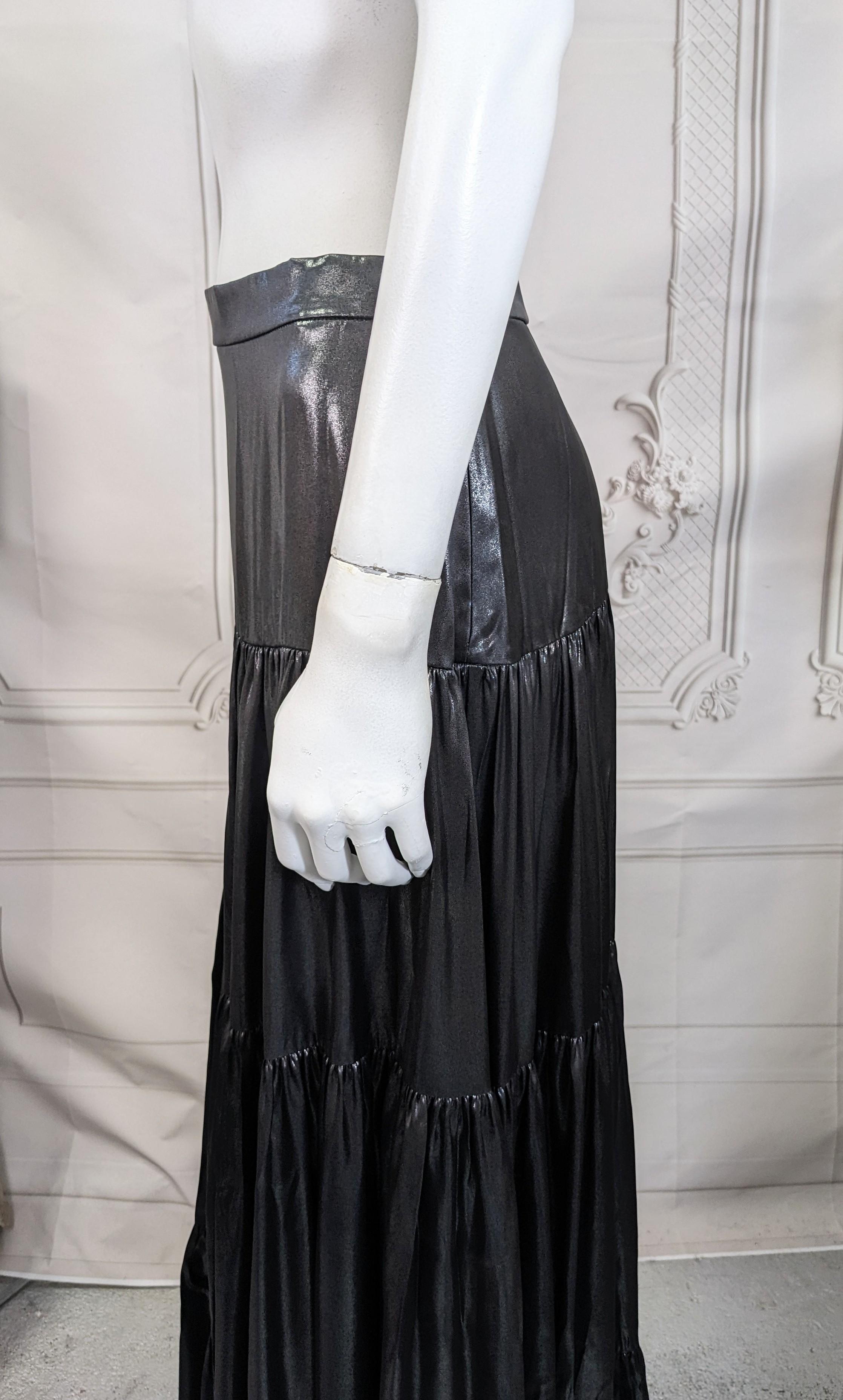 Jupe paysanne en soie laquée, Ralph Lauren Purple Label Unisexe en vente