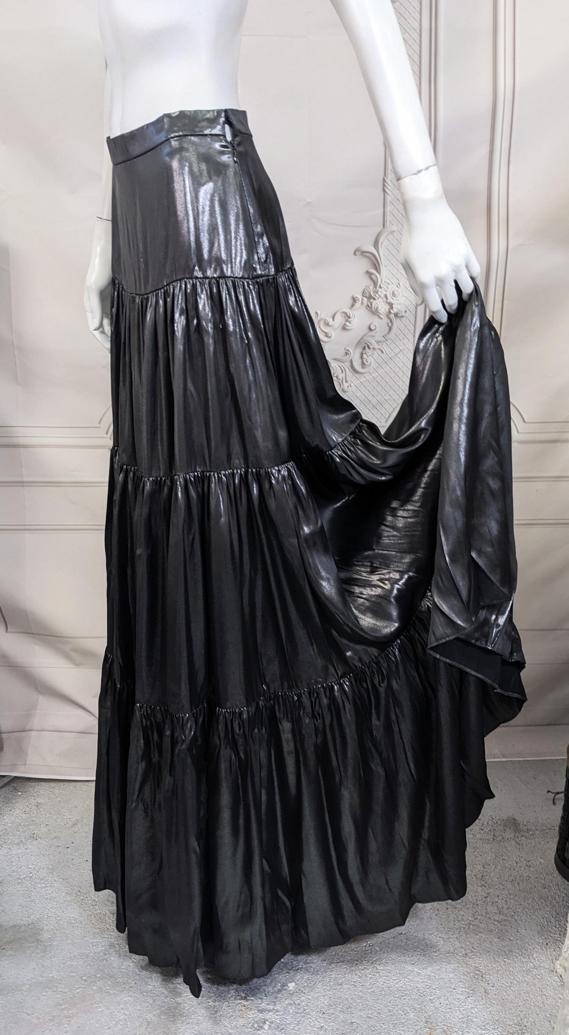 Jupe paysanne en soie laquée, Ralph Lauren Purple Label en vente 1