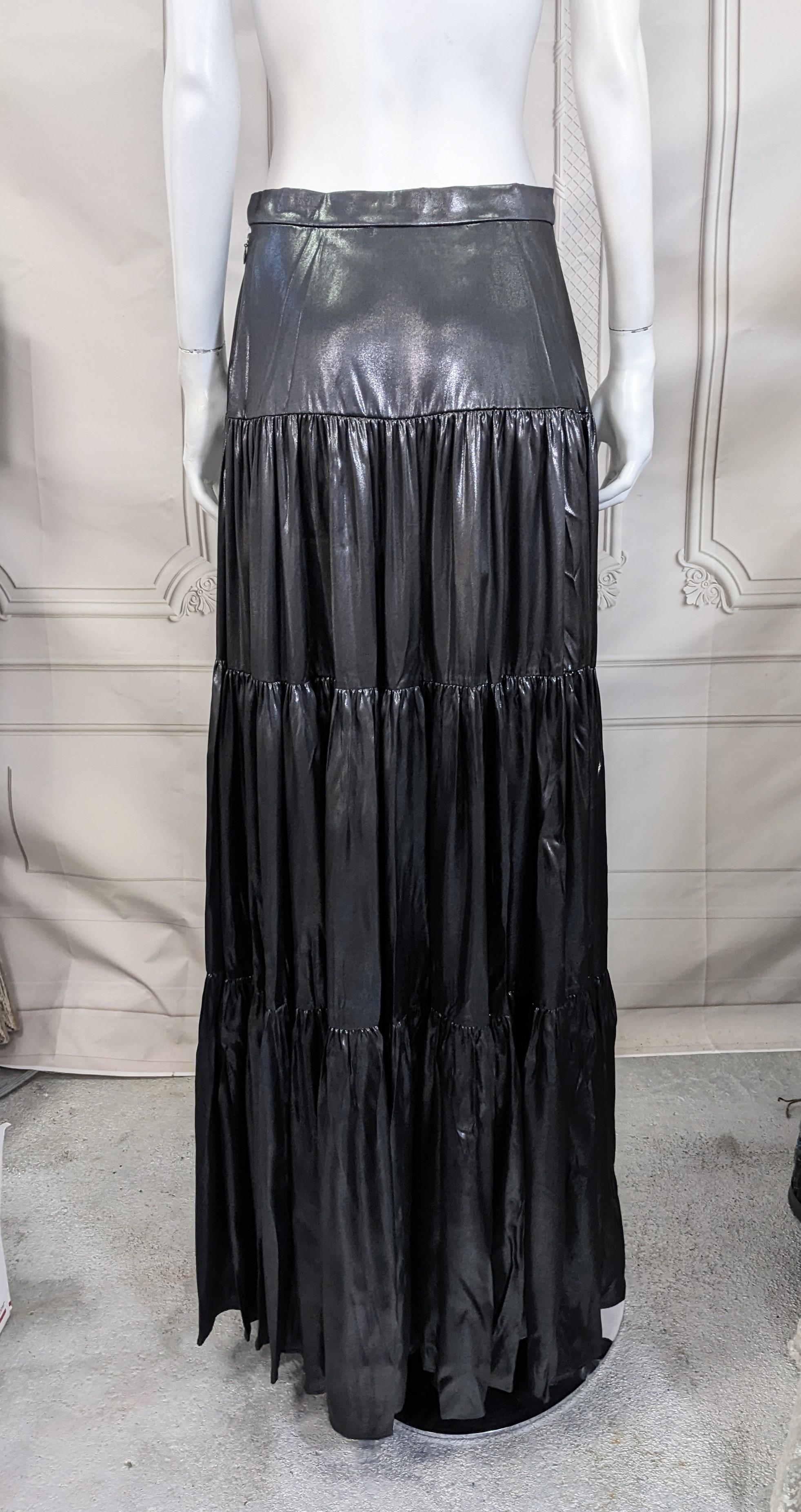 Jupe paysanne en soie laquée, Ralph Lauren Purple Label en vente 2