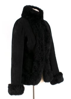 Ralph Lauren Lamb Shearling Coat US 4
