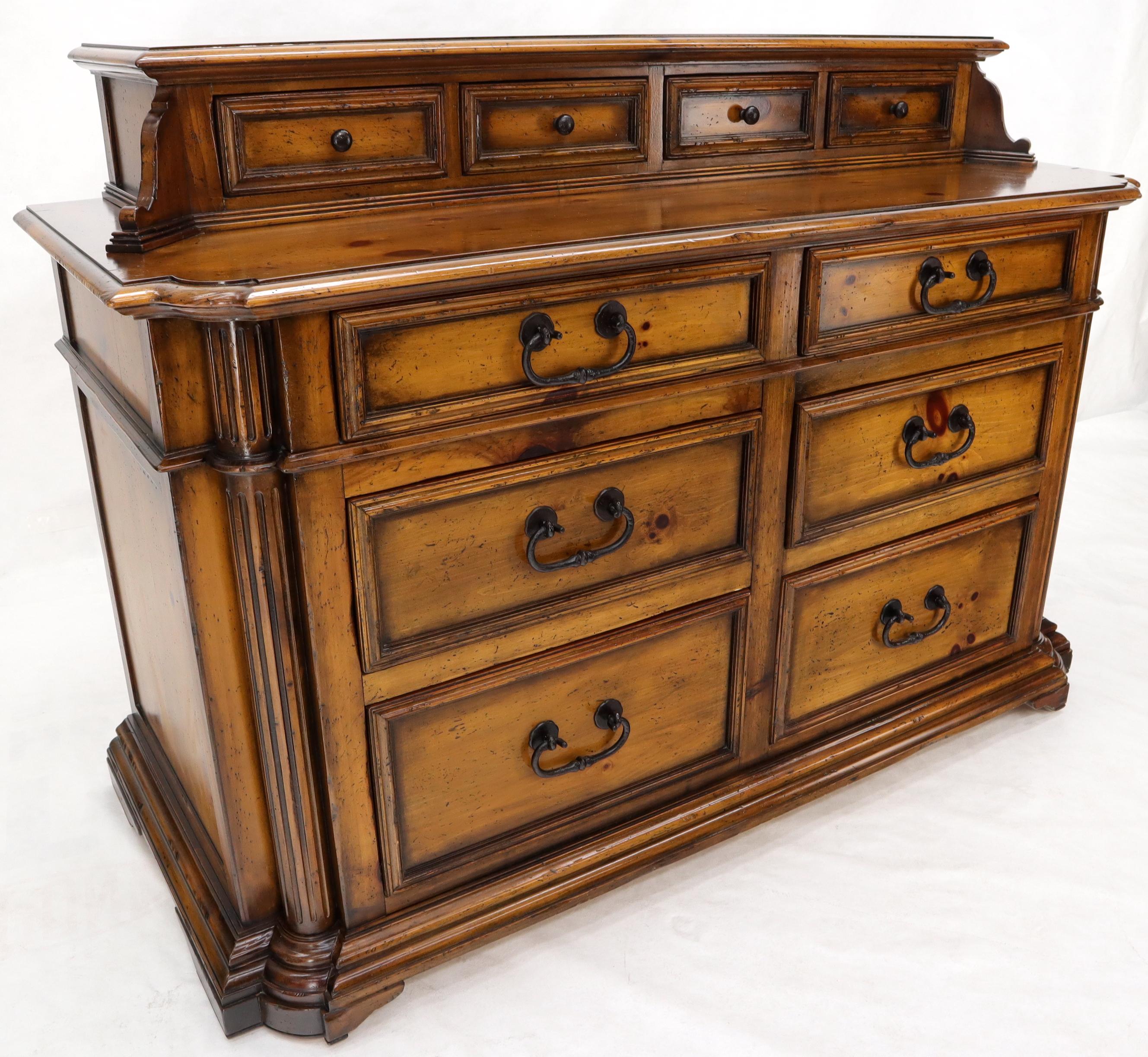 Ralph Lauren Large Colonial Pine Multidraw Server Dresser Cabinet Sideboard 5