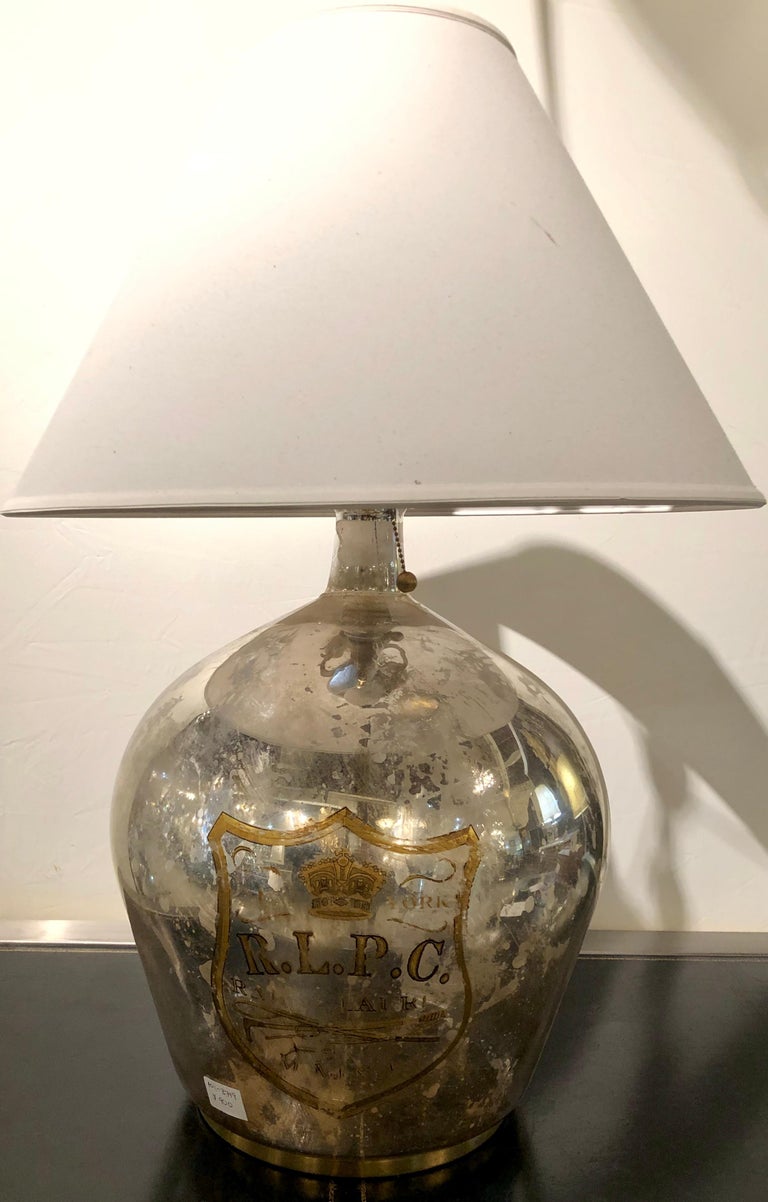 Ralph Lauren Large Mercury Glass Table Lamp at 1stDibs