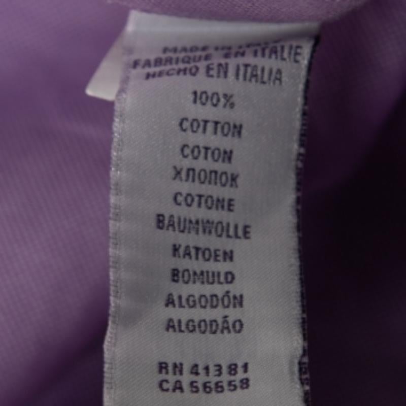 Purple Ralph Lauren Lavender Cotton Logo Embroidered Button Down Shirt S For Sale