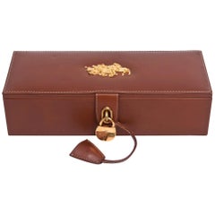 Ralph Lauren Leather and Gold-Plated Polo Watch Box