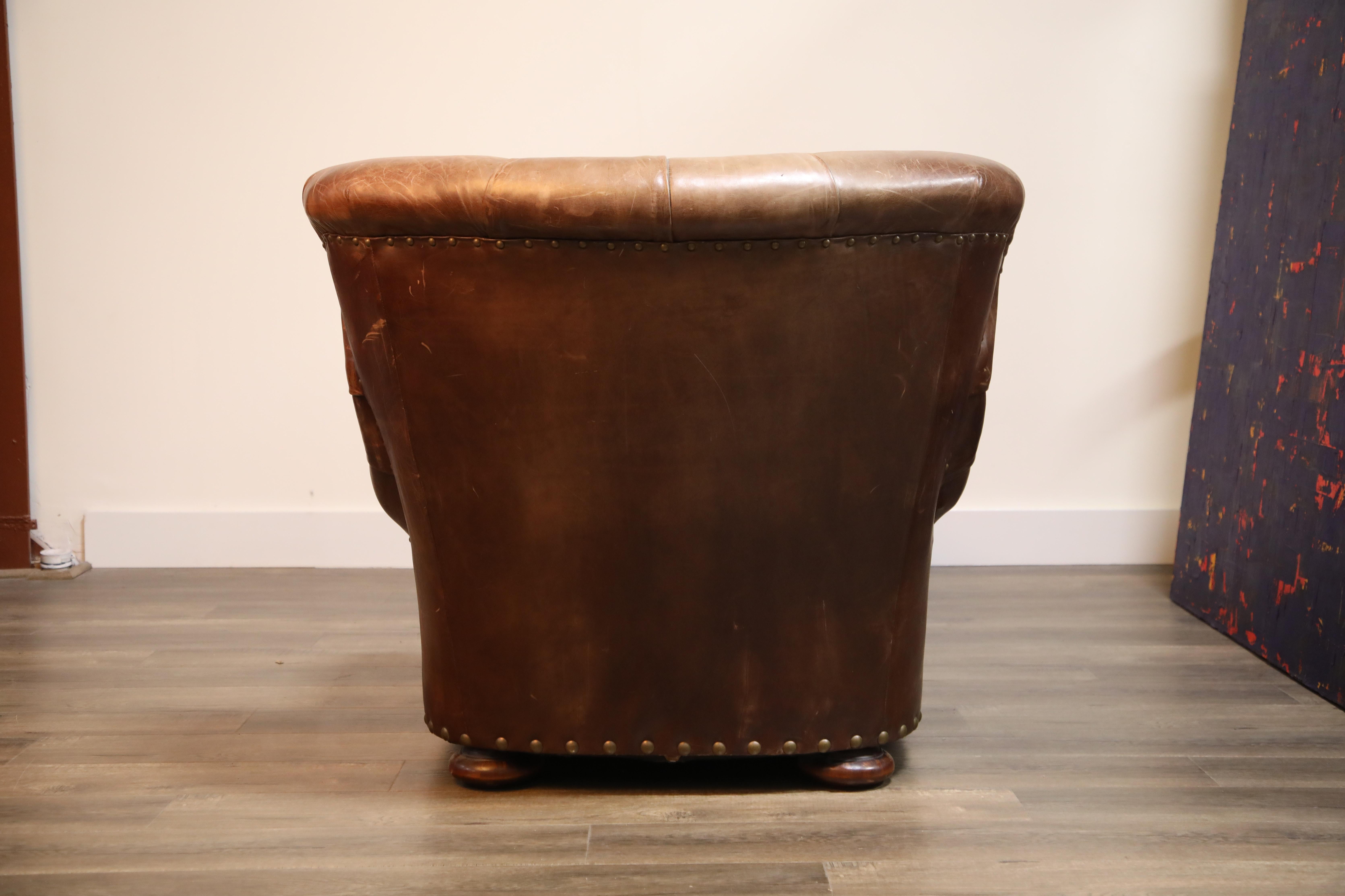 Contemporary Ralph Lauren Leather and Mahogany 