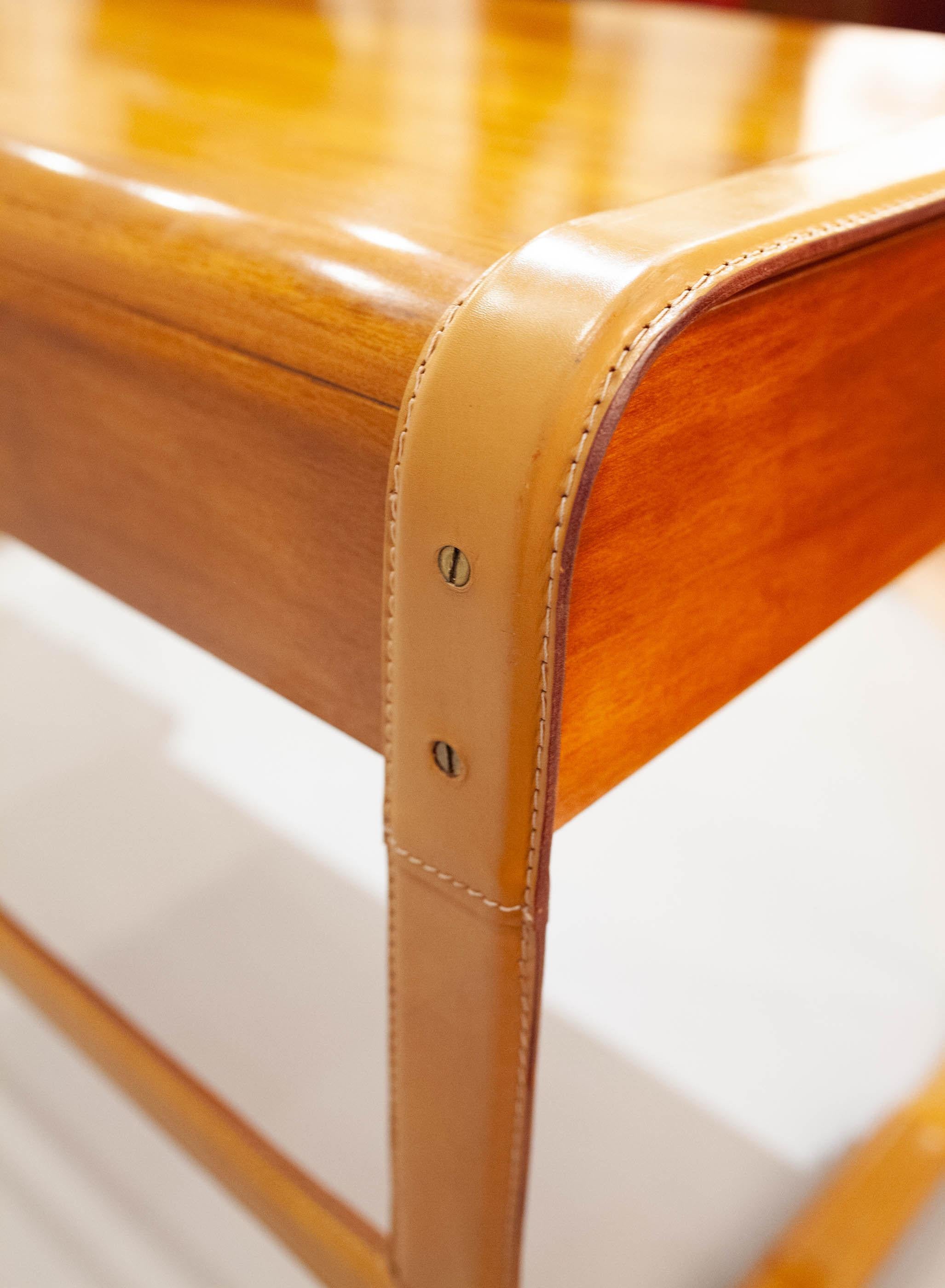 Ralph Lauren Leather and Wood Desk 1