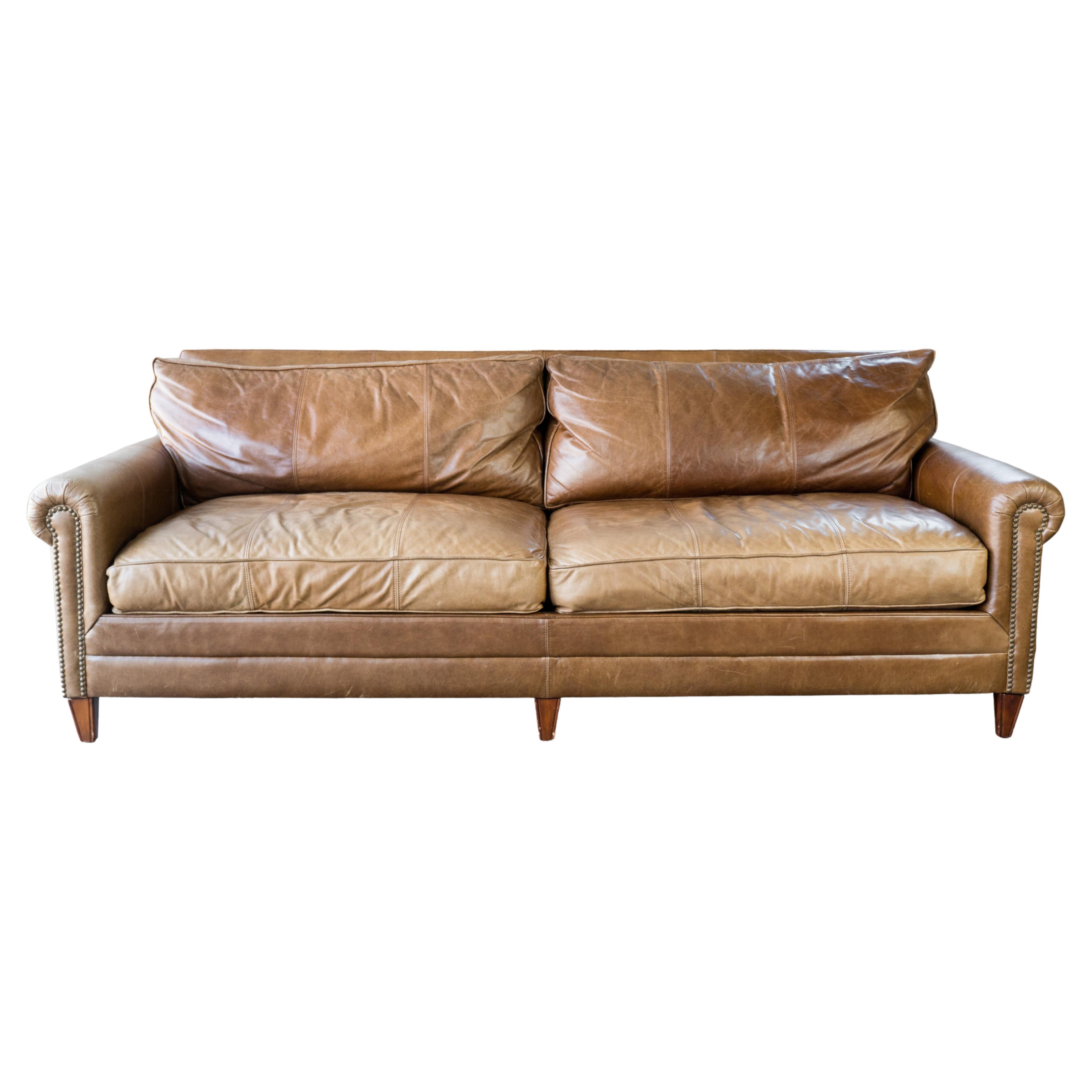 Ralph Lauren MacIntyre Sofa aus Leder im Angebot