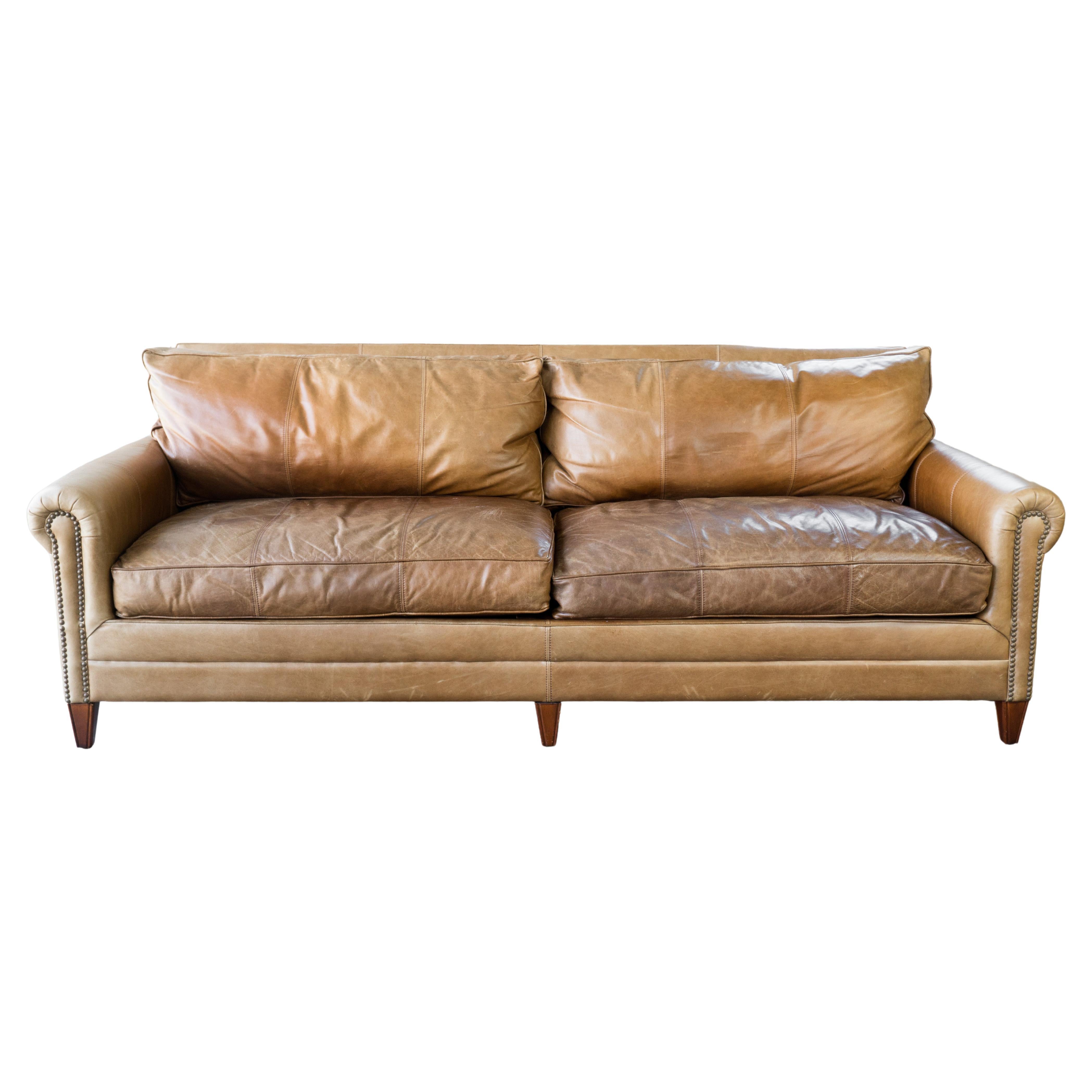 Ralph Lauren MacIntyre Sofa aus Leder im Angebot