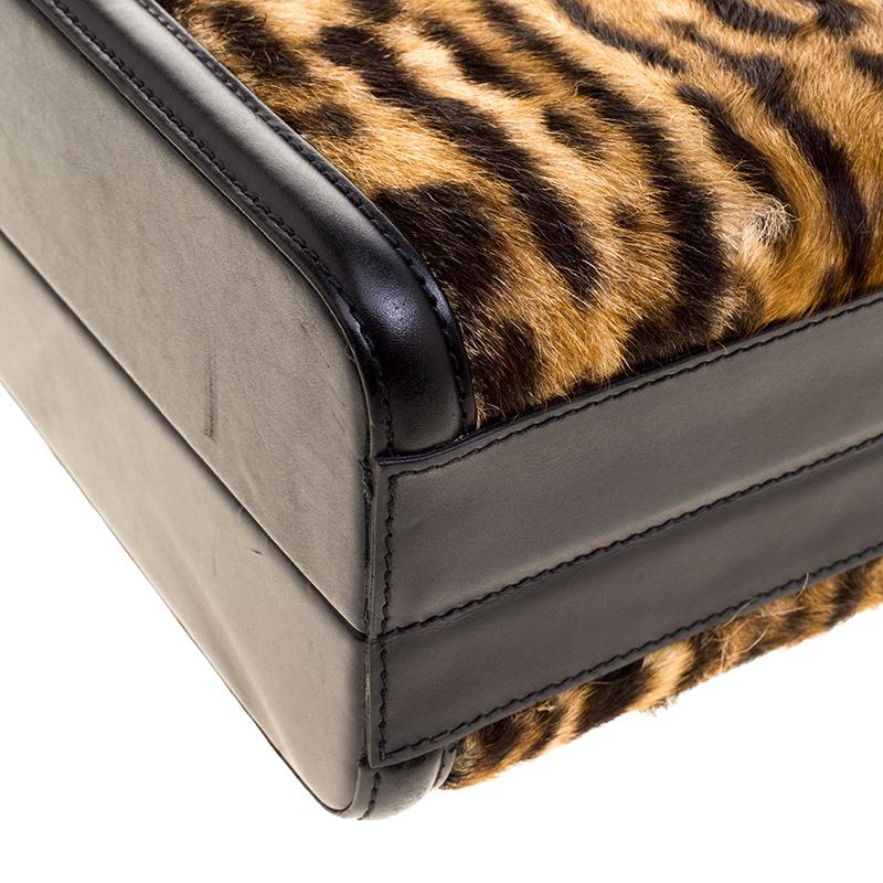 Cartera de piel de becerro con estampado de leopardo Ralph Lauren 5