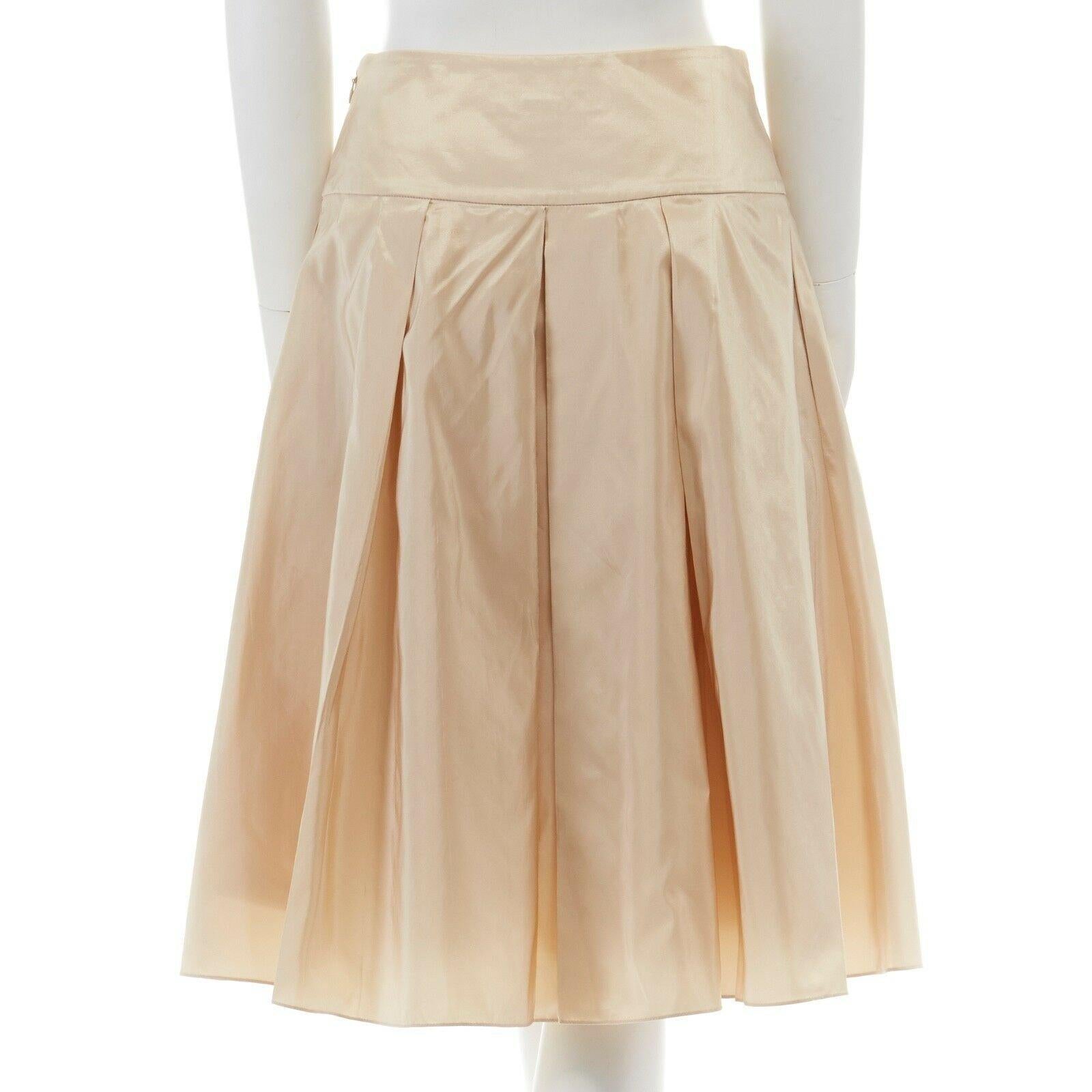 ralph lauren metallic pleated skirt