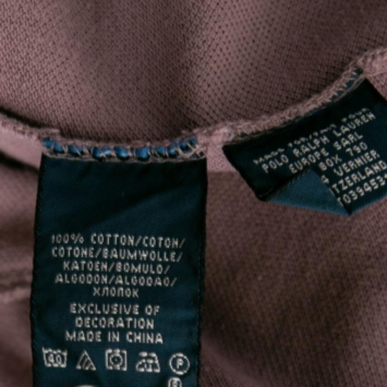 Polo Ralph Lauren Lilac Cotton Pique Skinny Fit T S In condizioni buone in vendita a Dubai, Al Qouz 2