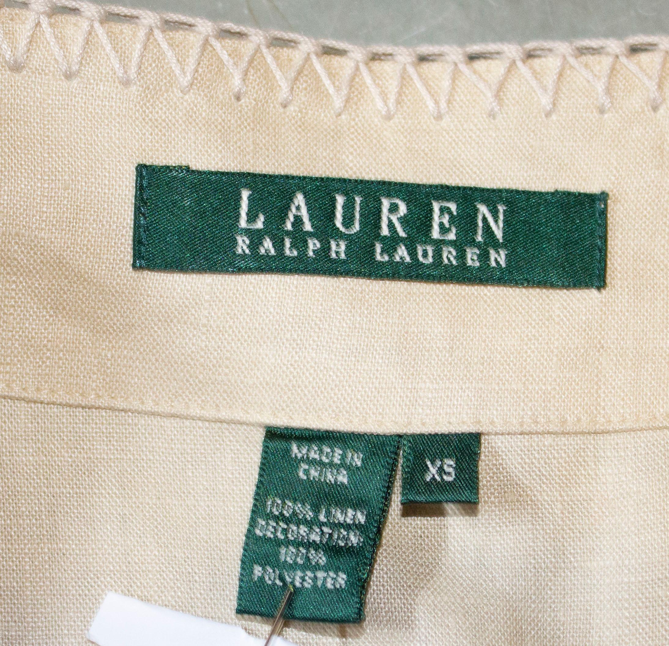 Ralph Lauren Linen Top For Sale 5