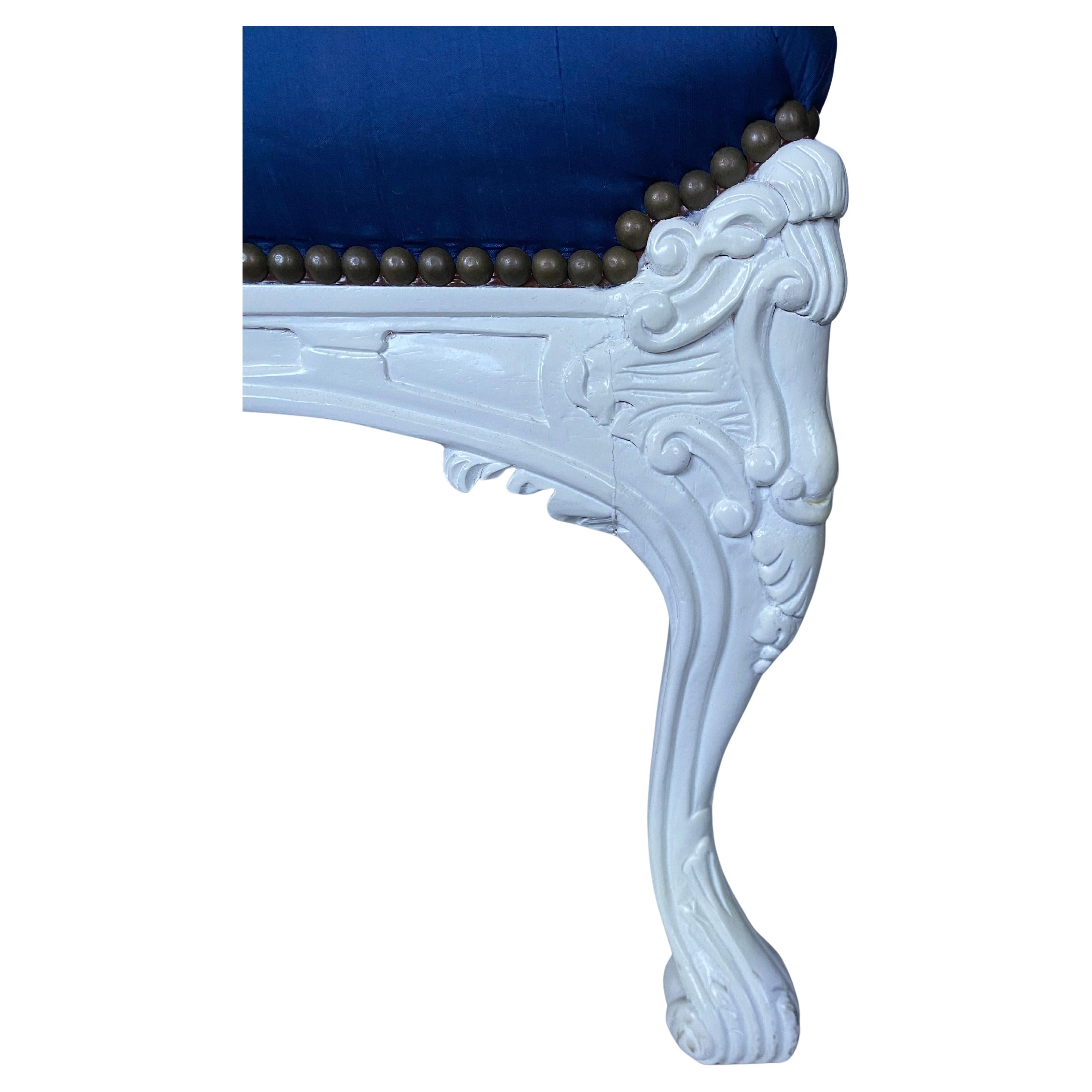 Ralph Lauren Louis XVI Style Carved Bergère Armchair For Sale 6