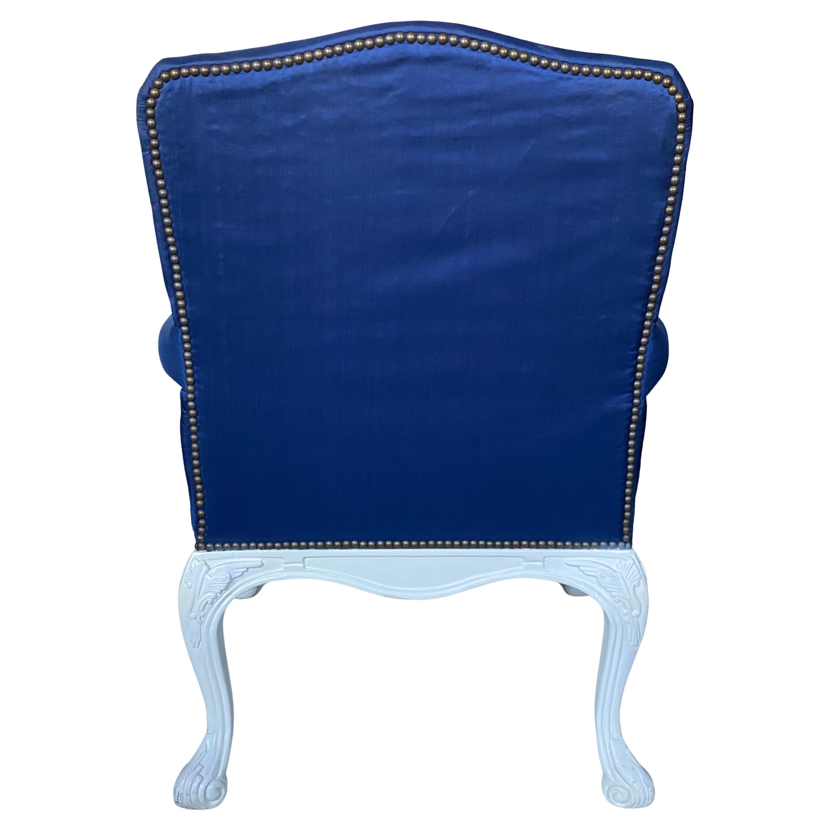 Ralph Lauren Louis XVI Style Carved Bergère Armchair For Sale 1