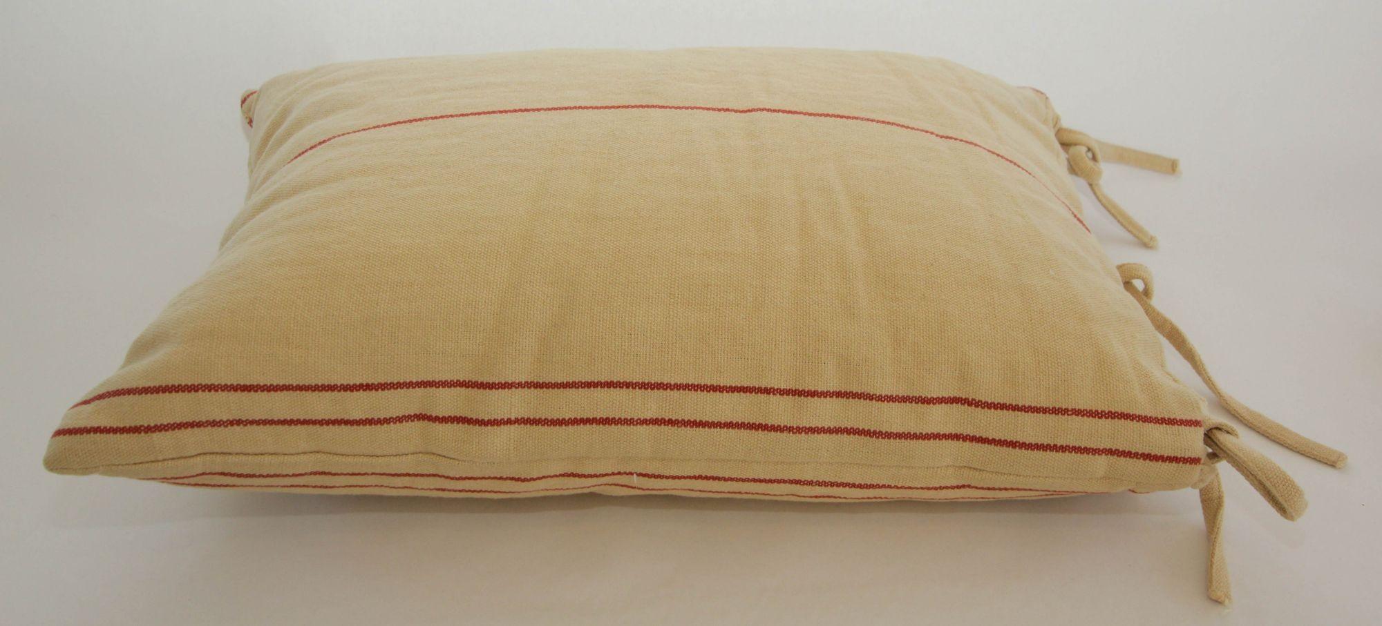 Ralph Lauren Lumbar Pillow Rectangular Shape Country French Grain Sack For Sale 2
