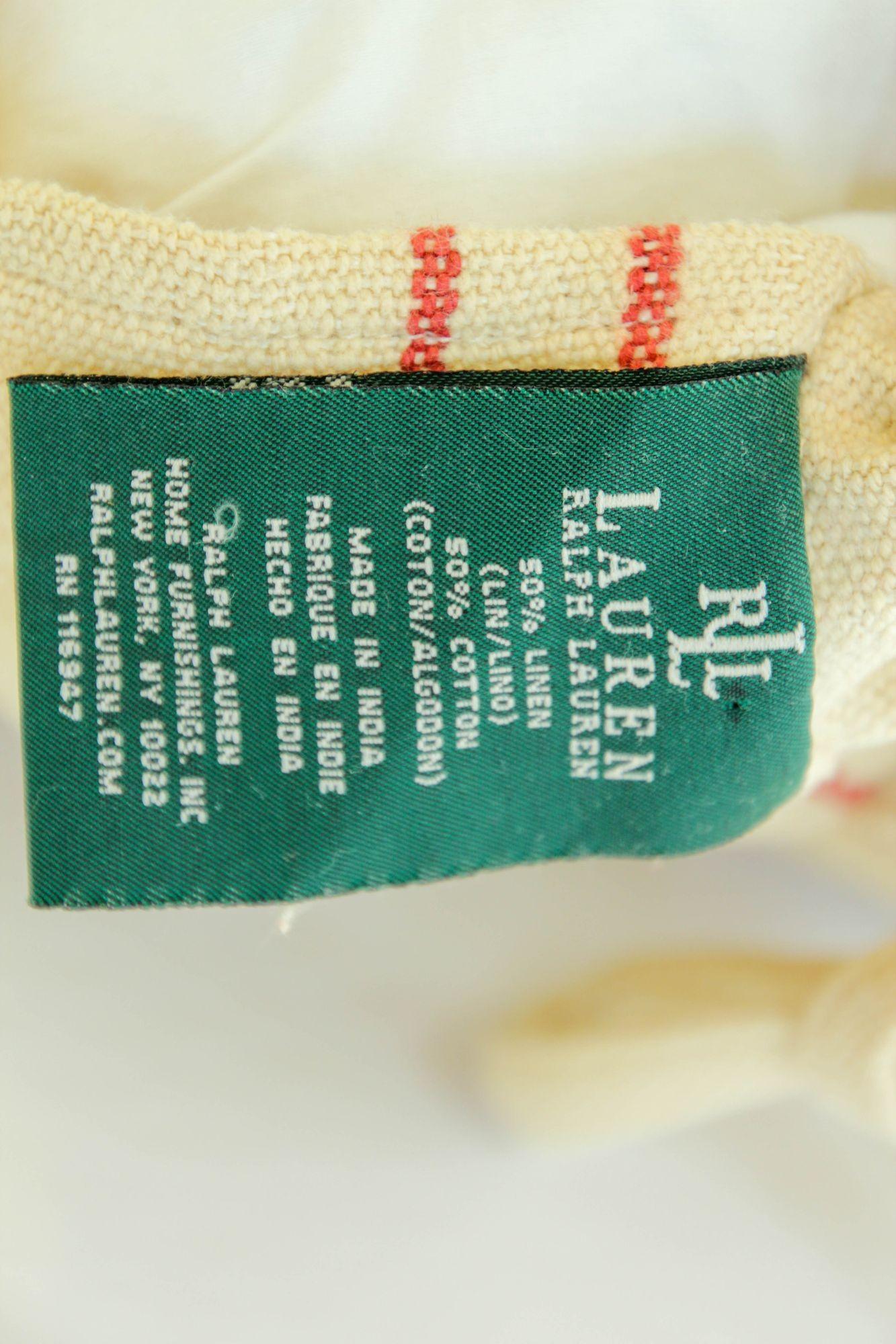 Lendenkissen in rechteckiger Form aus französischem Getreide-Sack von Ralph Lauren im Zustand „Gut“ im Angebot in North Hollywood, CA