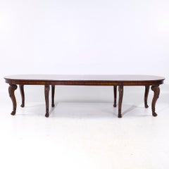 Ralph Lauren Mahogany Traditional Extendable Dining Table with 2 Leaves
