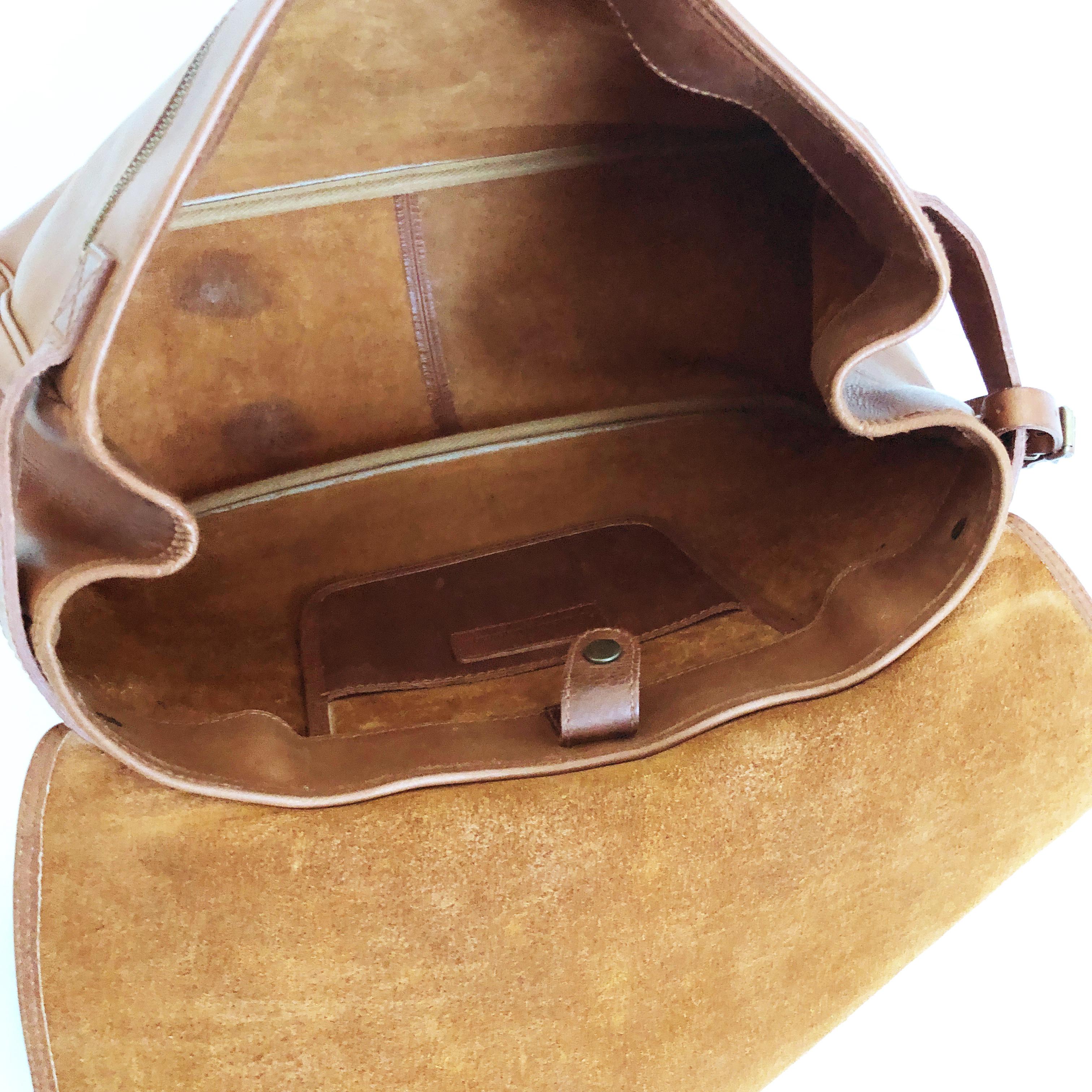 Ralph Lauren Mailbag XL Messenger Burnished Leather Travel Bag RL Country  2