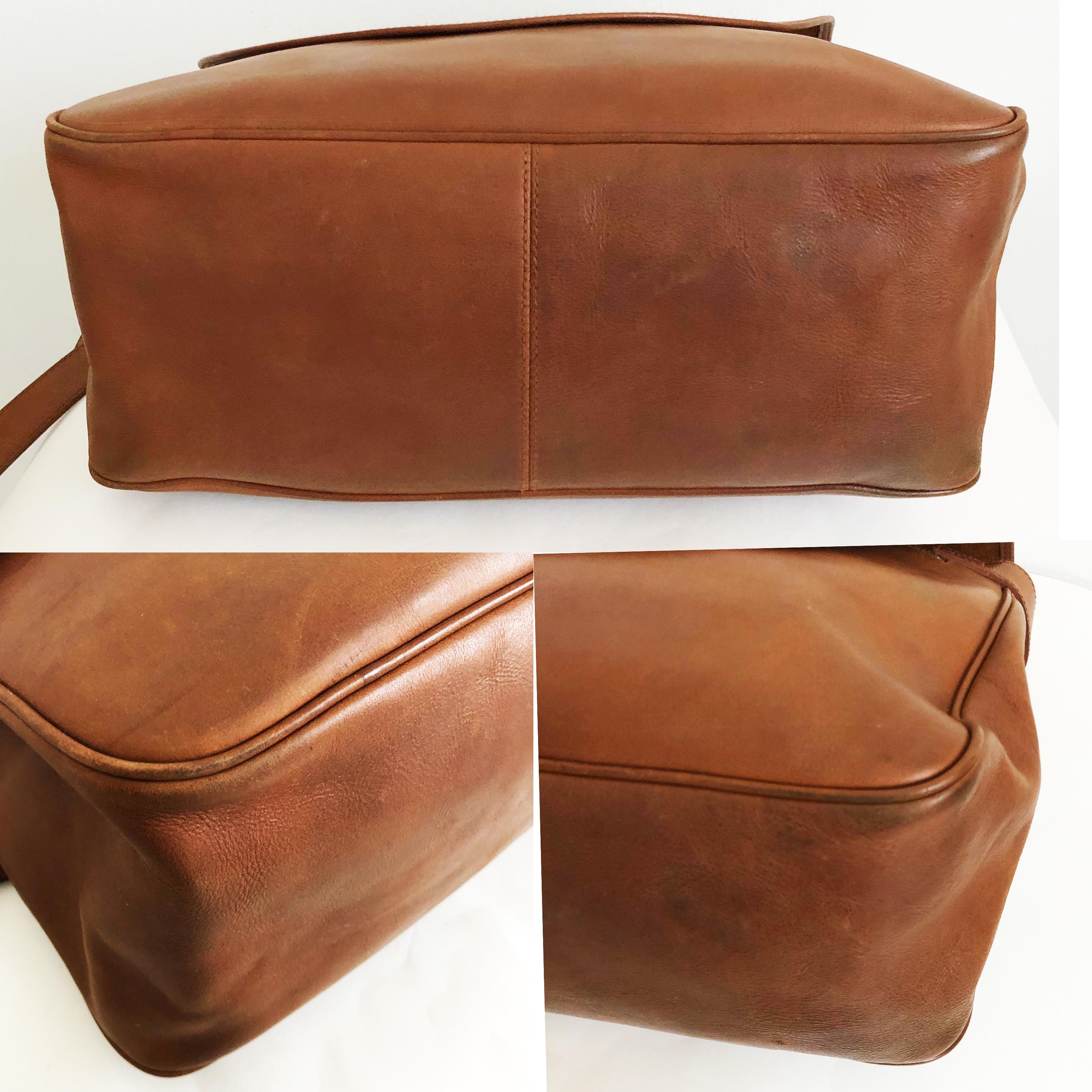 Ralph Lauren Mailbag XL Messenger Burnished Leather Travel Bag RL Country  1