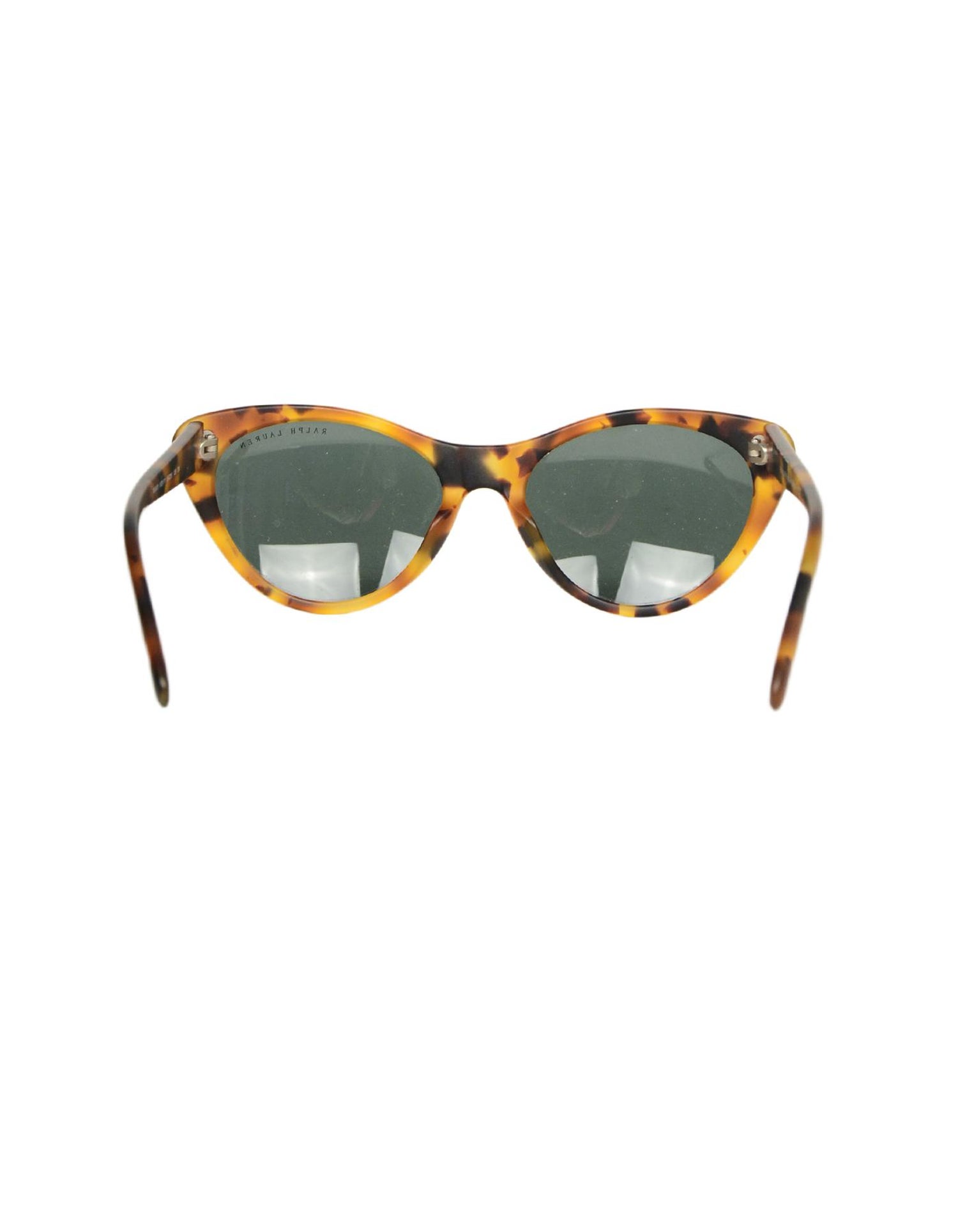 Ralph Lauren Matte Tortoise Cat Eye Sunglasses W Case For Sale At