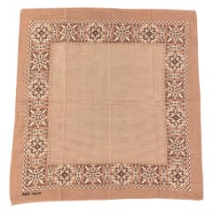 RALPH LAUREN Mauve White Print Pocket Square