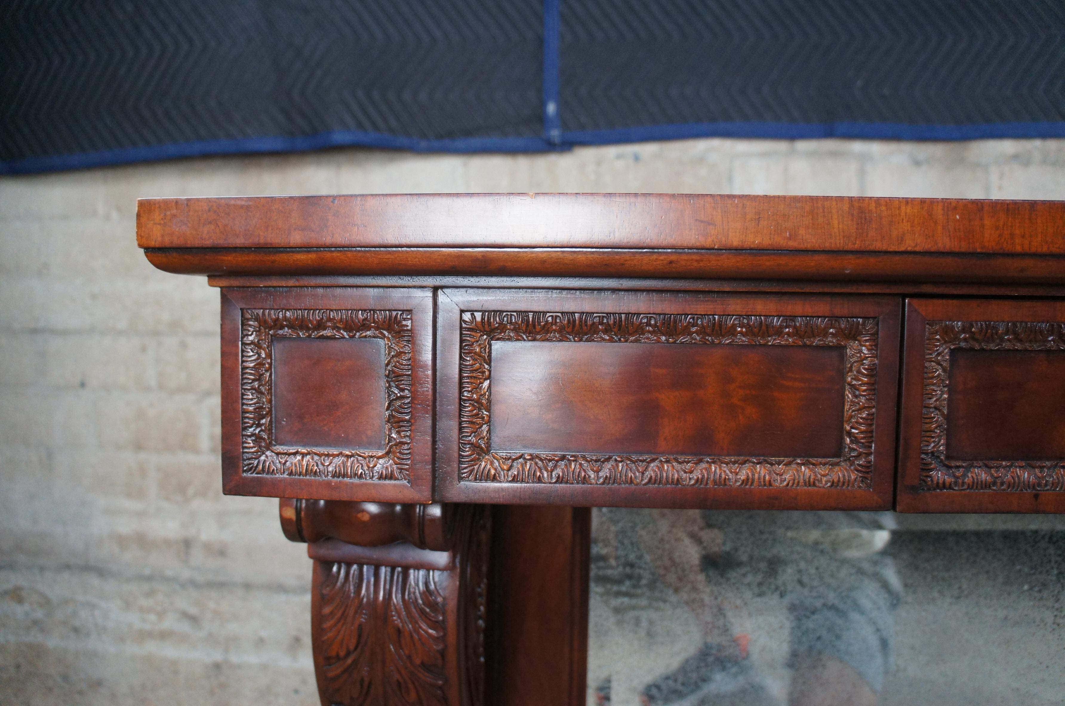 Ralph Lauren Mayfair English Regency Mahogany Mirrored Console Pier Hall Table 5