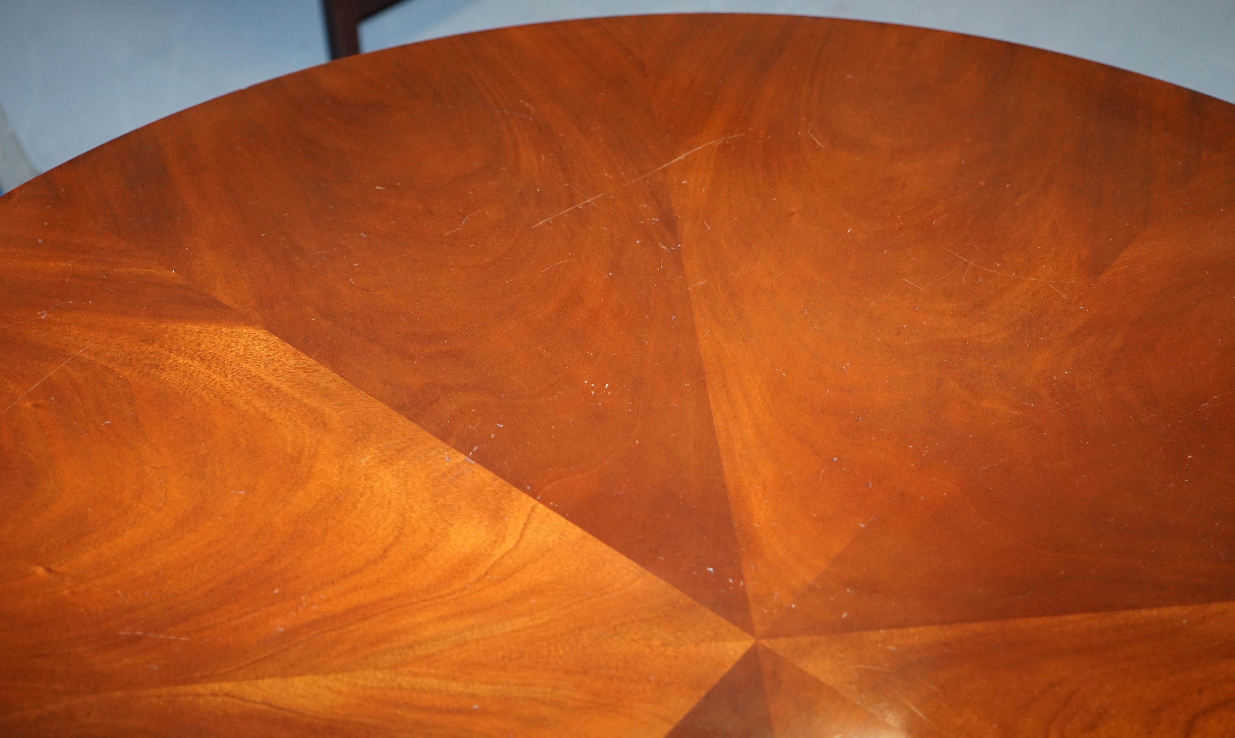 Ralph Lauren Mayfair Mahogany Centre Dining Occasional Round Table 4