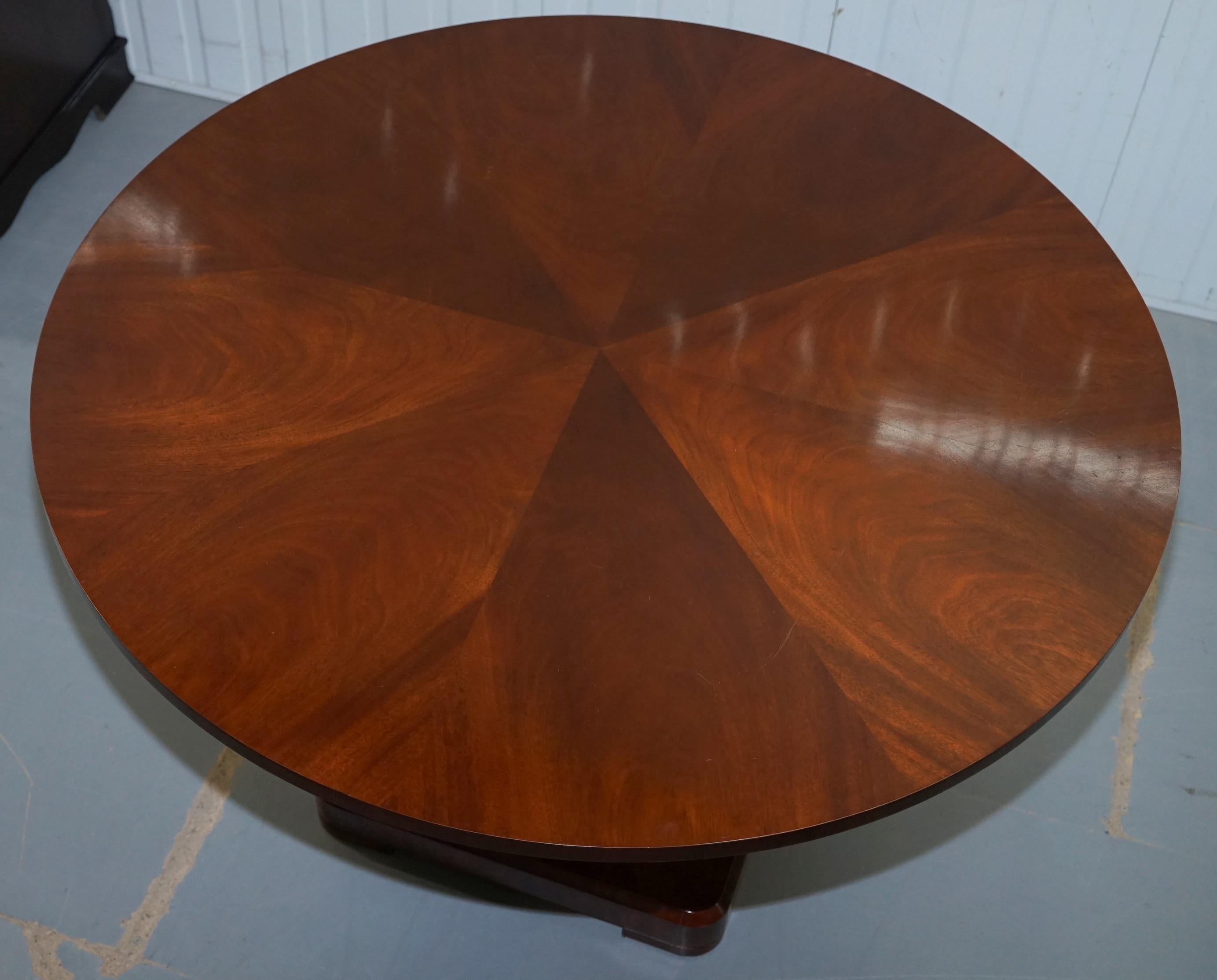 English Ralph Lauren Mayfair Mahogany Centre Dining Occasional Round Table