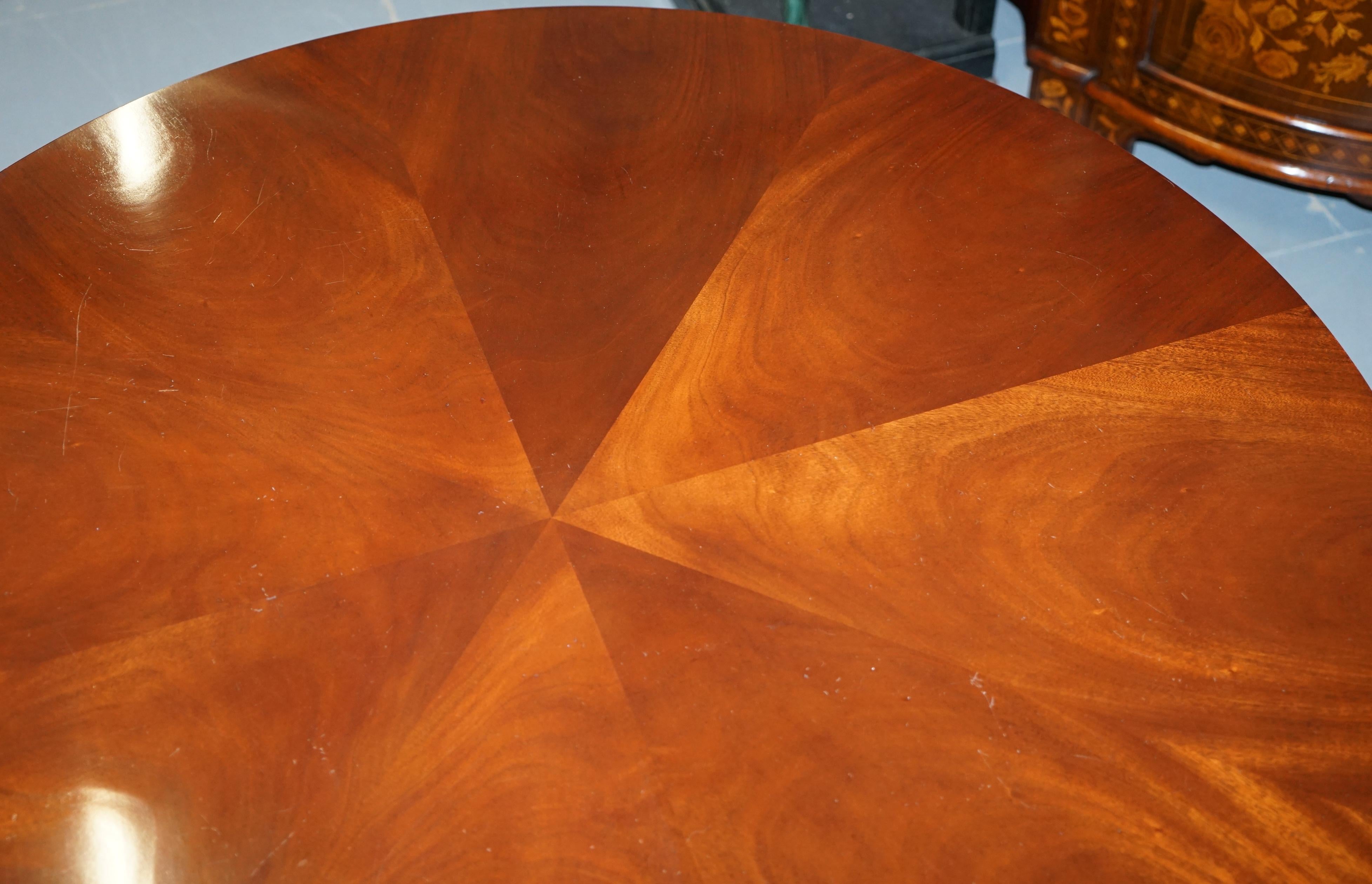 Hand-Crafted Ralph Lauren Mayfair Mahogany Centre Dining Occasional Round Table